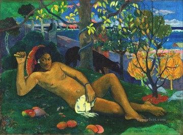 Te arii vahine La esposa del rey Postimpresionismo Primitivismo Paul Gauguin impresionismo desnudo Pinturas al óleo